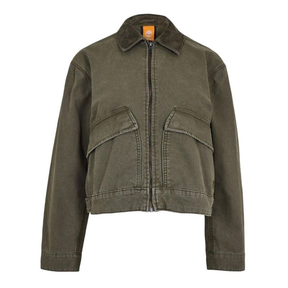 Timberland Womens/Ladies Strafford Washed Relaxed Fit Casual Jacket / Leaf Green